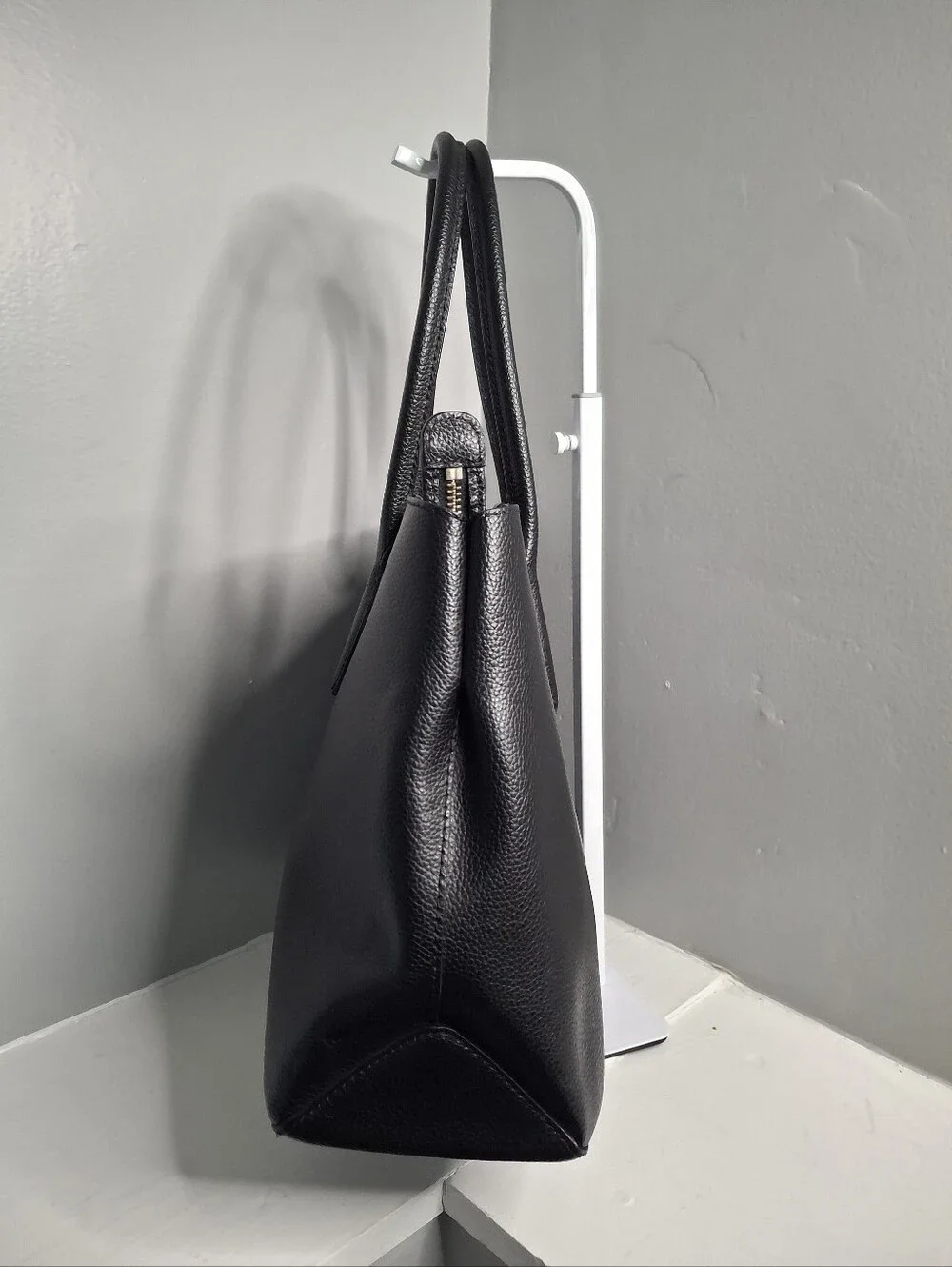 Kate Spade Eva Large Black Leather Tote & Striped Wallet Set